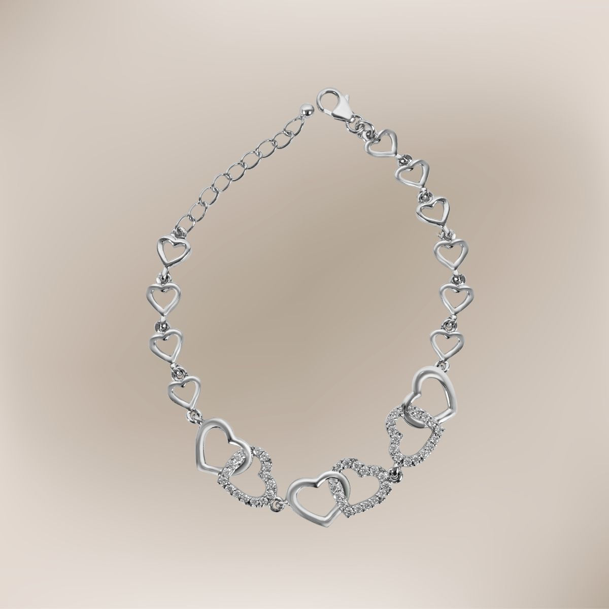 Silver Heart Bracelet