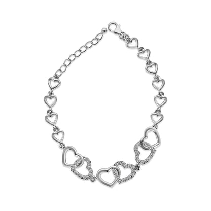 Silver Heart Bracelet