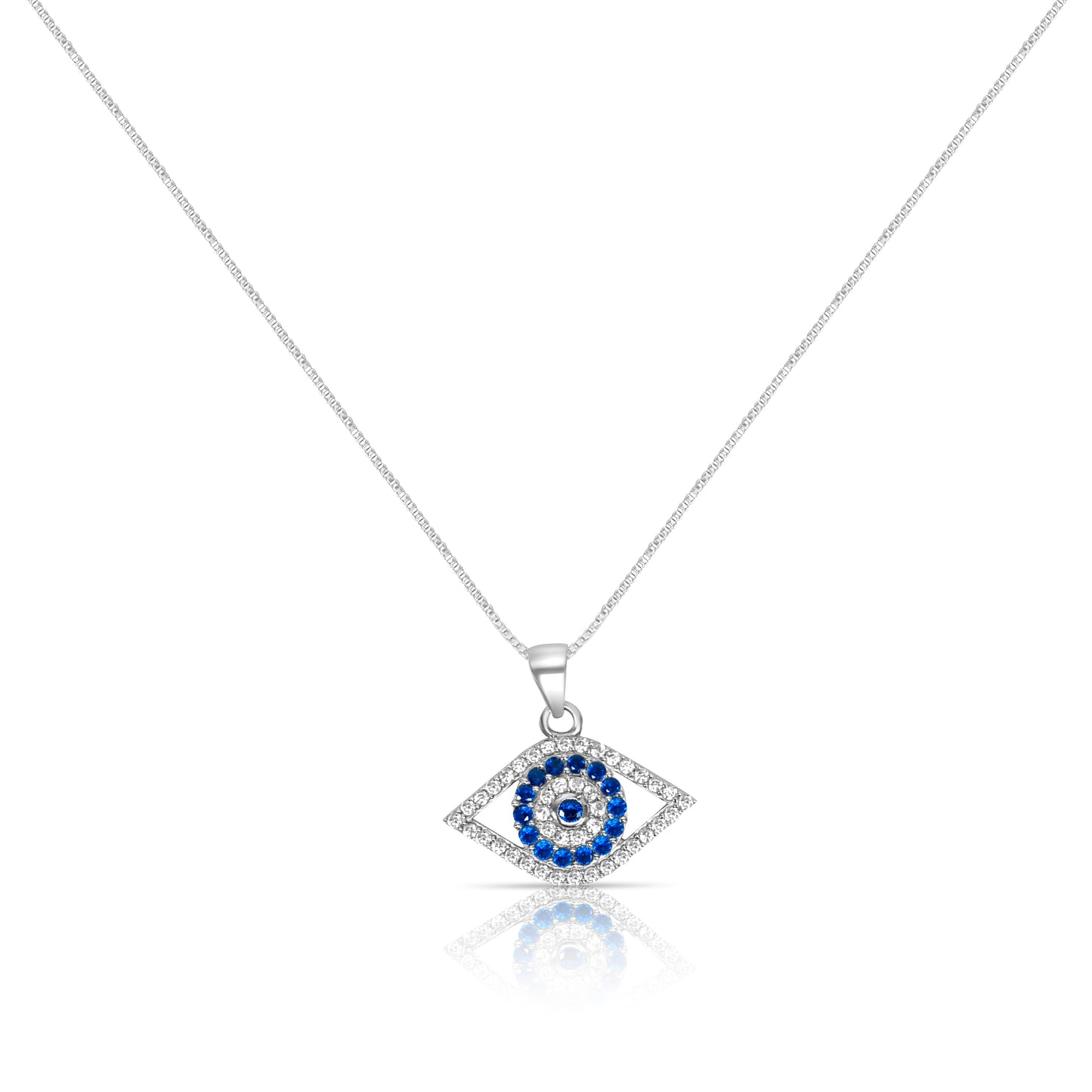 Silver Guardian Evil Eye Pendant