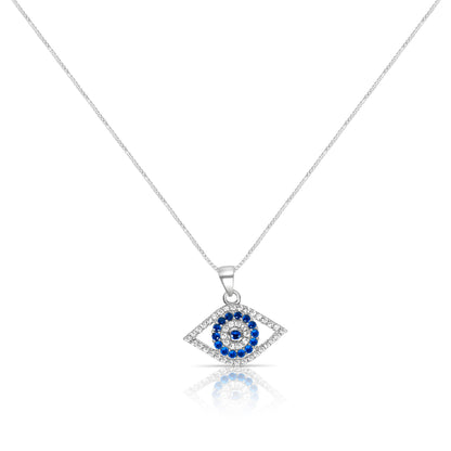 Silver Guardian Evil Eye Pendant