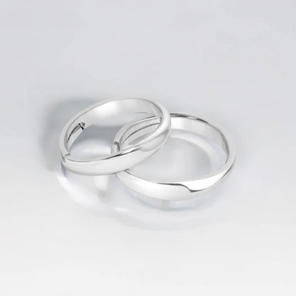 Silver Elegant Band for Couples