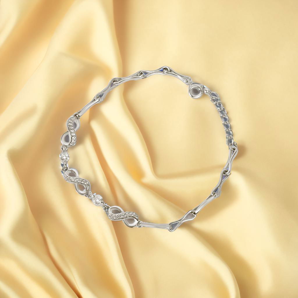 Silver Infinity Bracelet for DIVAs