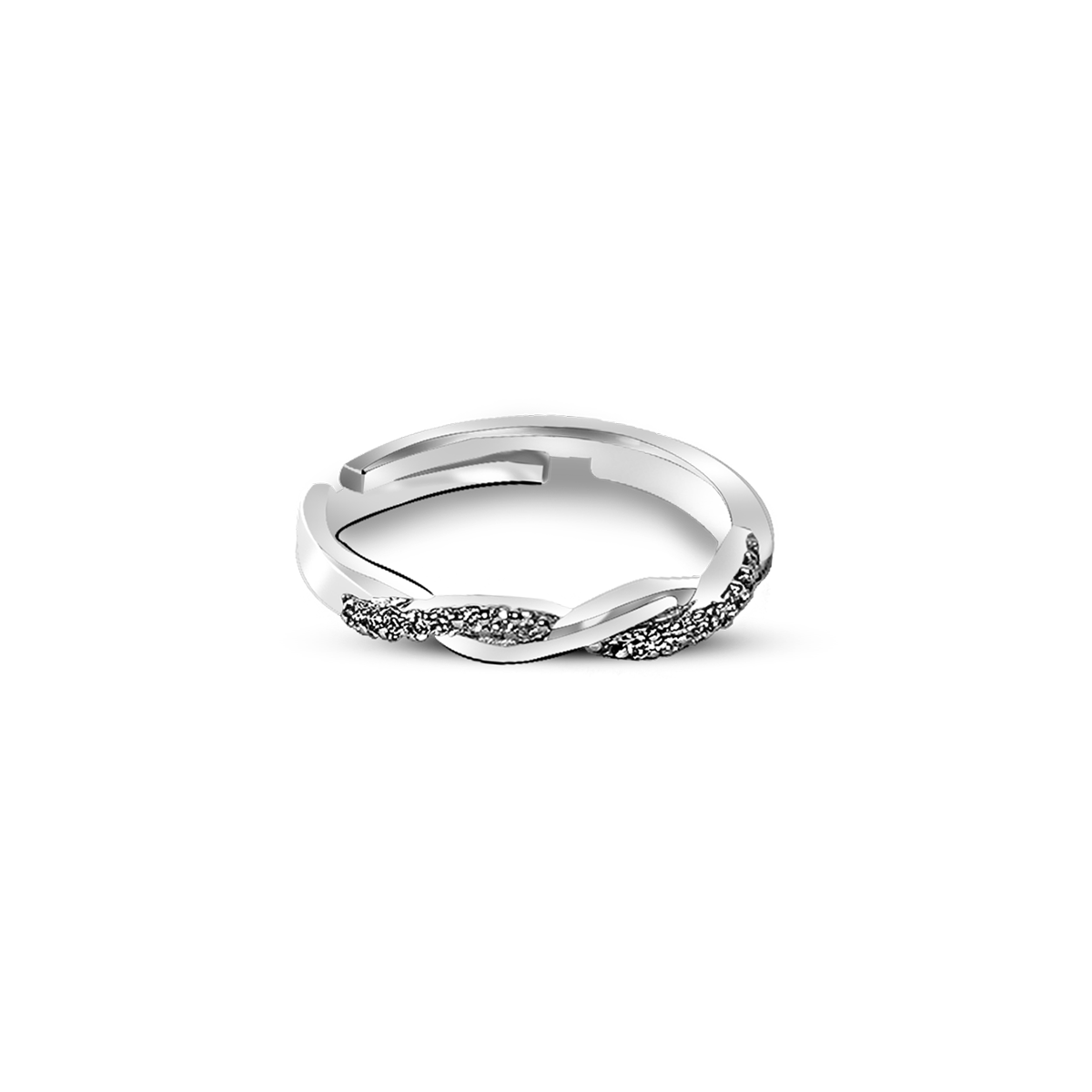 SilverEndless Sparkle Infinity Ring for DIVAs