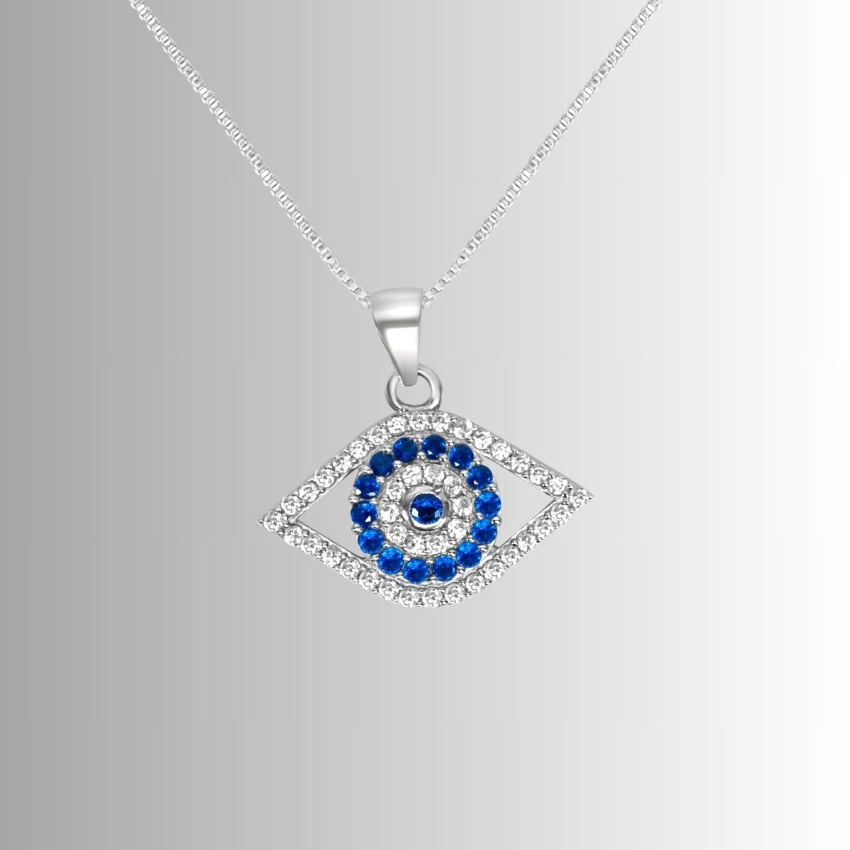 Silver Guardian Evil Eye Pendant