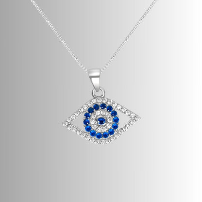 Silver Guardian Evil Eye Pendant